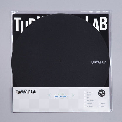 Tapis de platine Pro Thin Slipmat (style Technics) Noir
